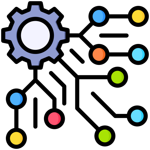 System Visualization of Interconnected Dots